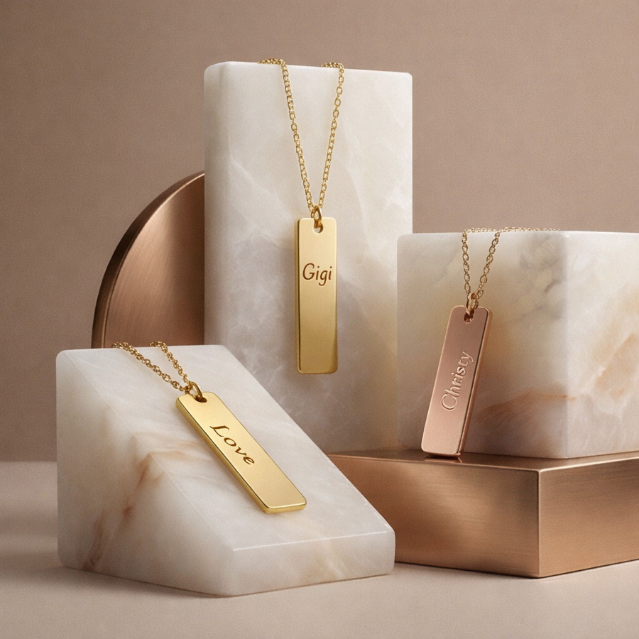 Personalized Bar Necklace