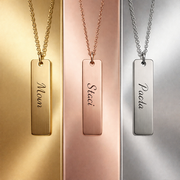 Personalized Bar Necklace