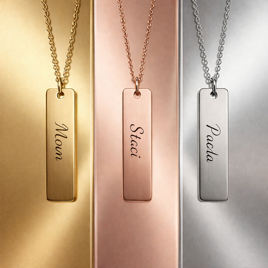Personalized Bar Necklace