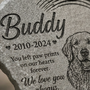 Personalized Pet Memorial Stone 🐾🌈