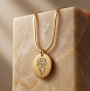 Birthday Flower Necklace