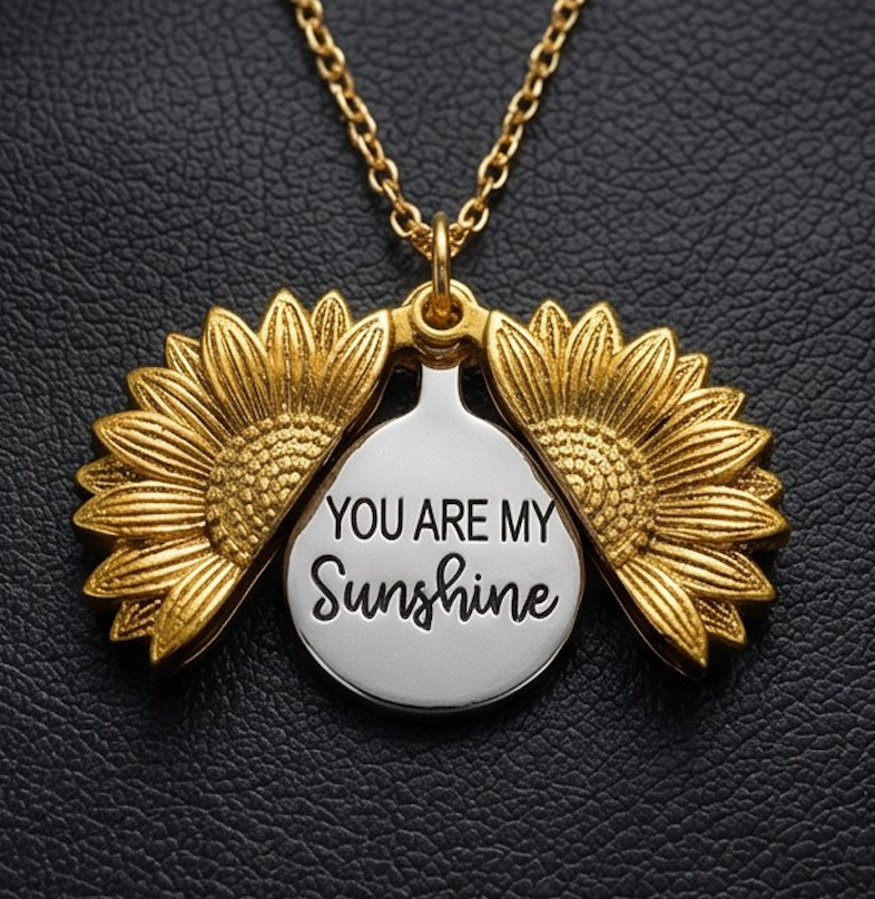 Sunflower Locket Necklace 🌻