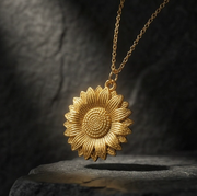 Sunflower Locket Necklace 🌻
