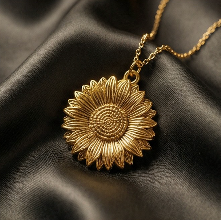 Sunflower Locket Necklace 🌻