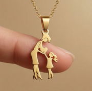 Mother & Daughter Heart Necklace