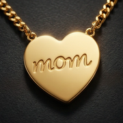 “Mom” Heart Necklace