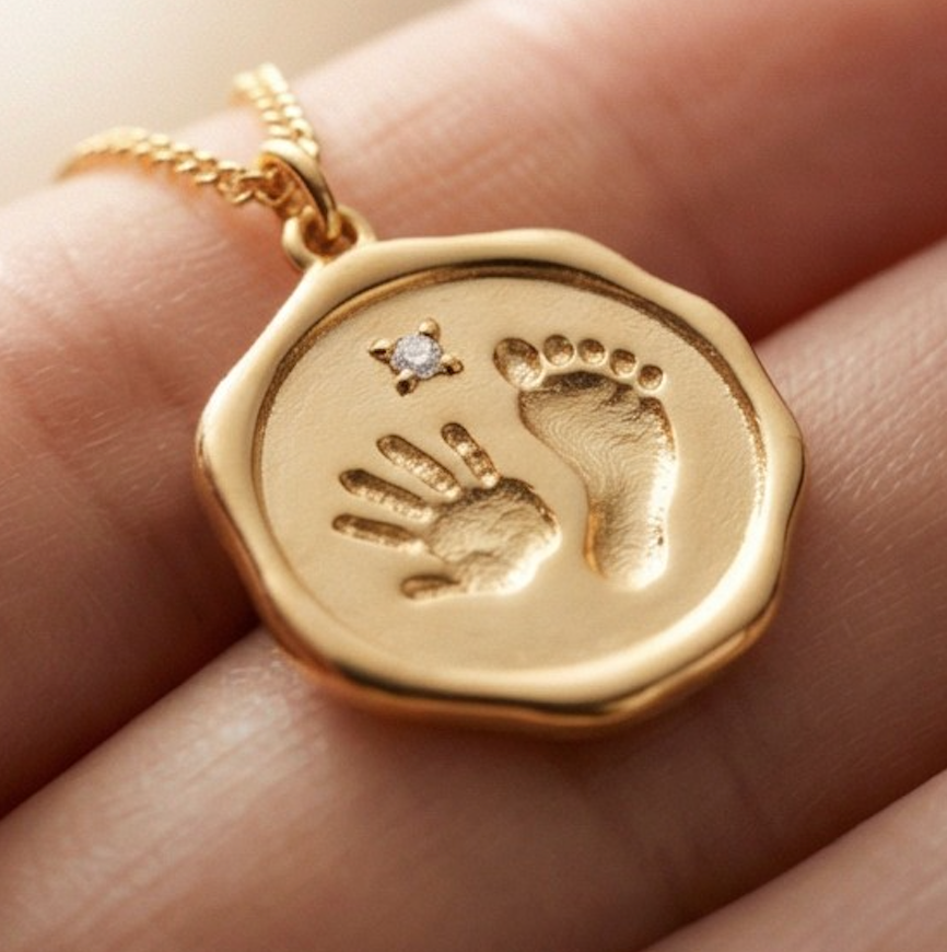 Baby Hand & Footprint Necklace
