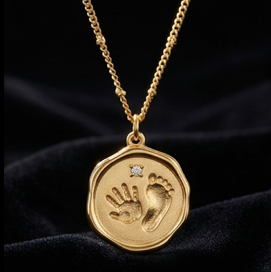 Baby Hand & Footprint Necklace