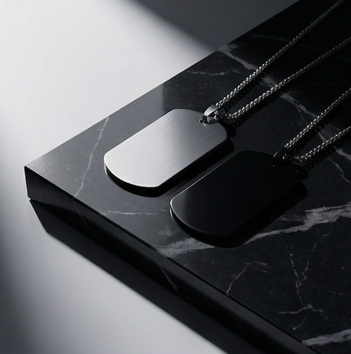 Custom Mom & Dad Stainless Steel Military Style ID Tags