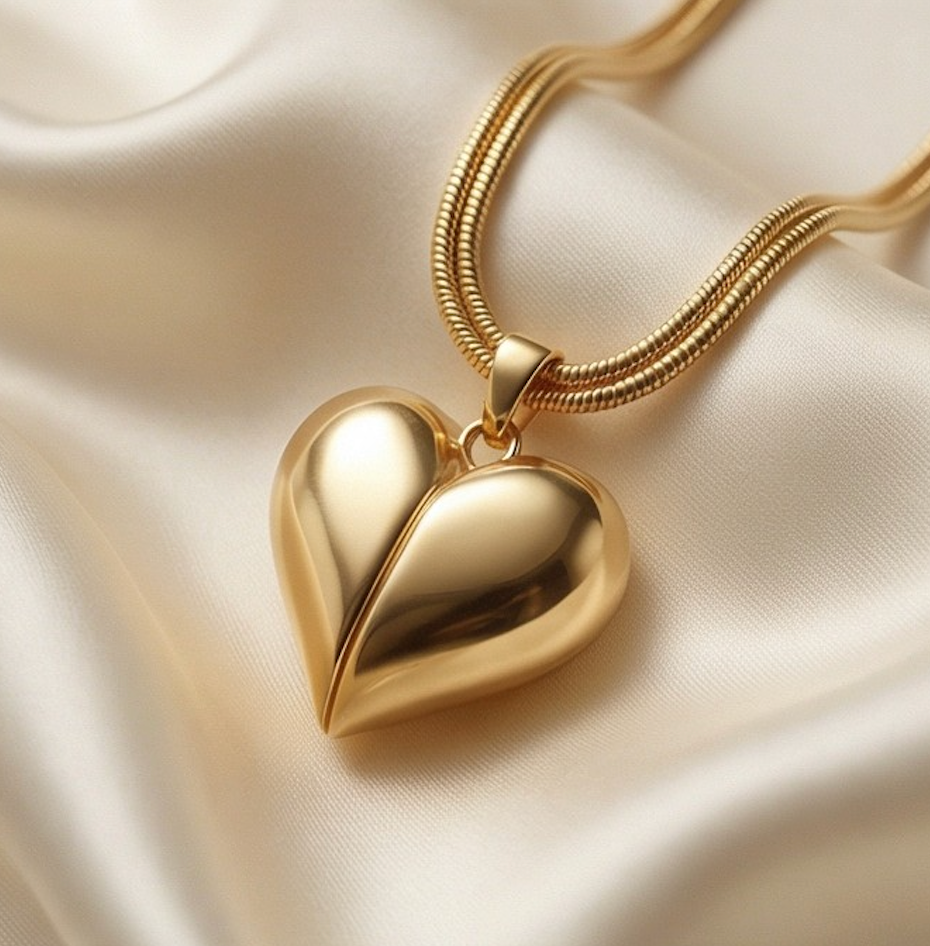 Magnetic Break-Apart Heart Necklace