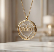 Mom Heart Necklace
