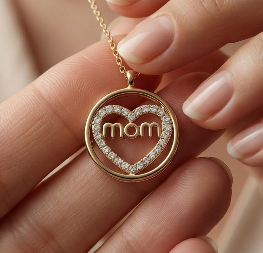 Mom Heart Necklace