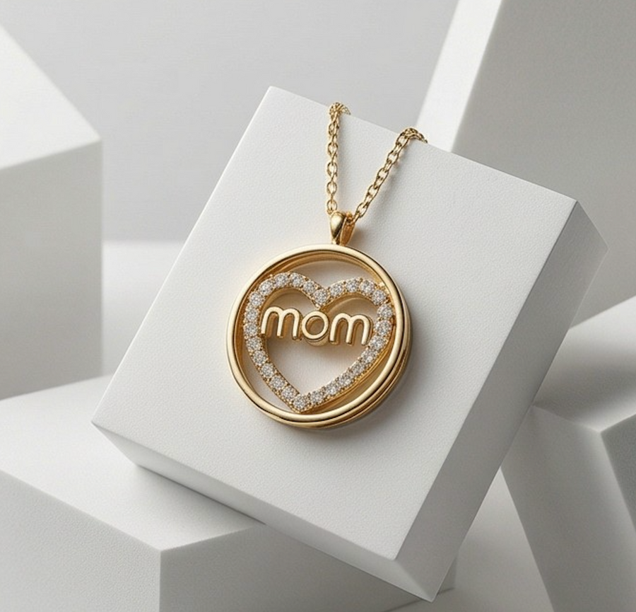 Mom Heart Necklace