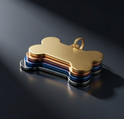 Personalized Stainless Steel Pet Tag with QR Code Option