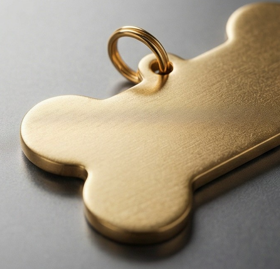 Personalized Stainless Steel Pet Tag with QR Code Option