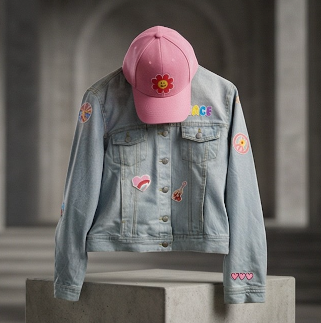 Cute Patch Denim Jacket