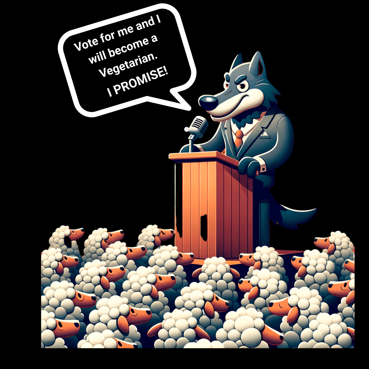 VOTE FOR ME WOLF