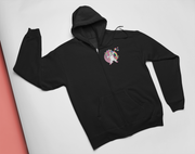 NEVER APOLOGIZE FOR BEING AWESOME (ZIPPER FRONT HOODIE)