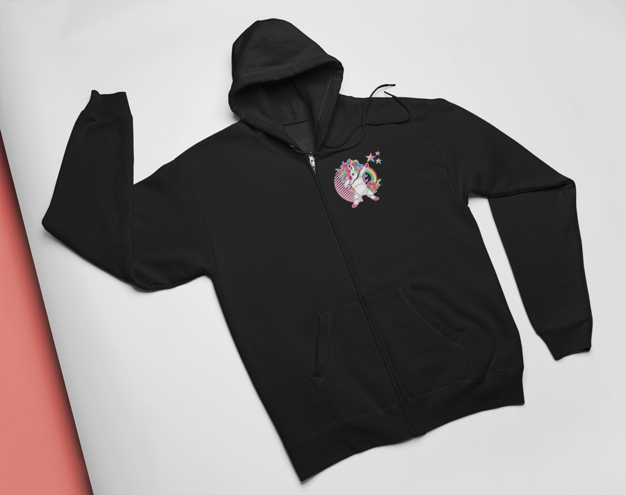 NEVER APOLOGIZE FOR BEING AWESOME (ZIPPER FRONT HOODIE)