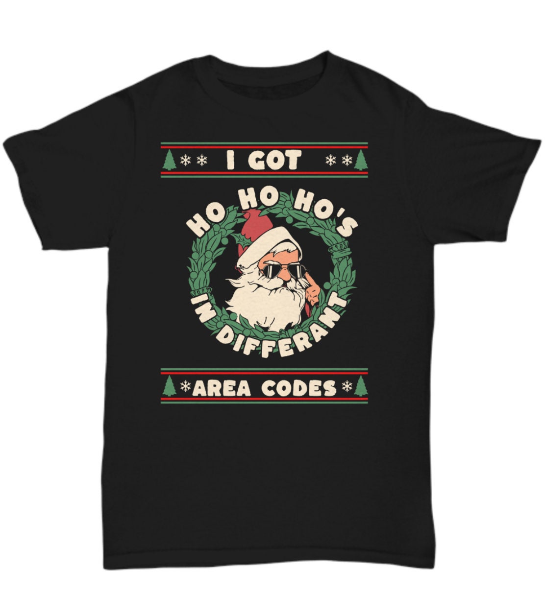 I got ho's funny santa t-shirt