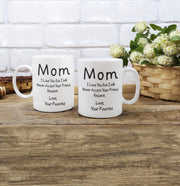 Mom, friend request funny mug