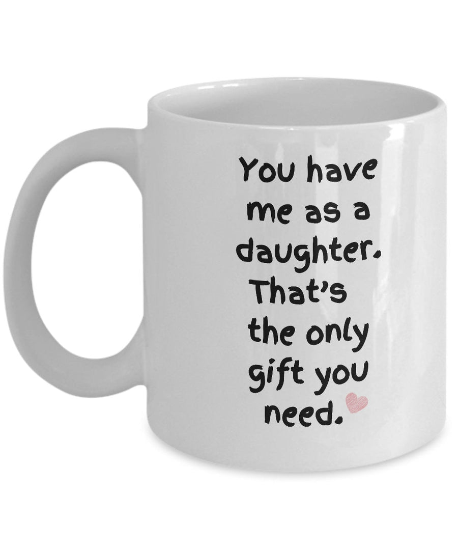 Funny gift from daughter for lucky mom gift for girl dad