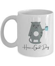 Good day mug with cat