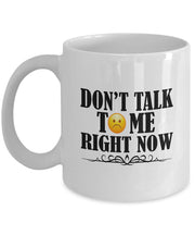 Don't talk to me mug funny gift
