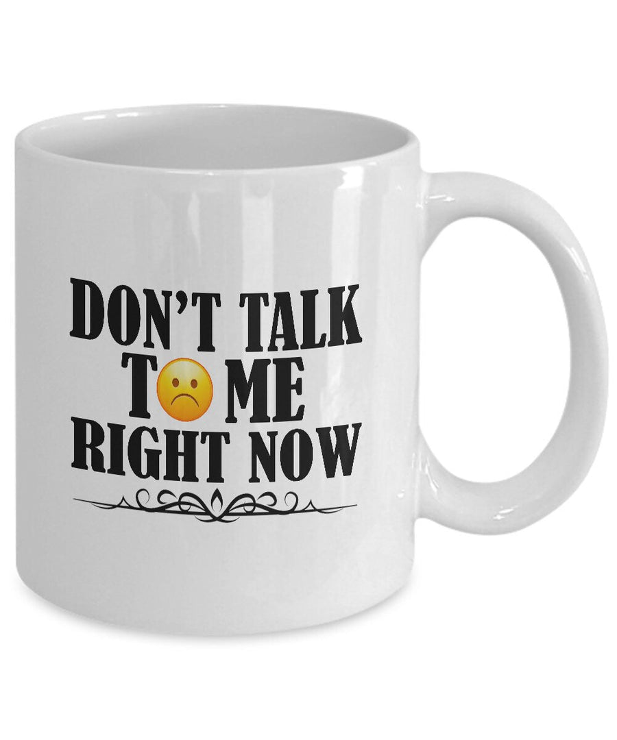 Don't talk to me mug funny gift