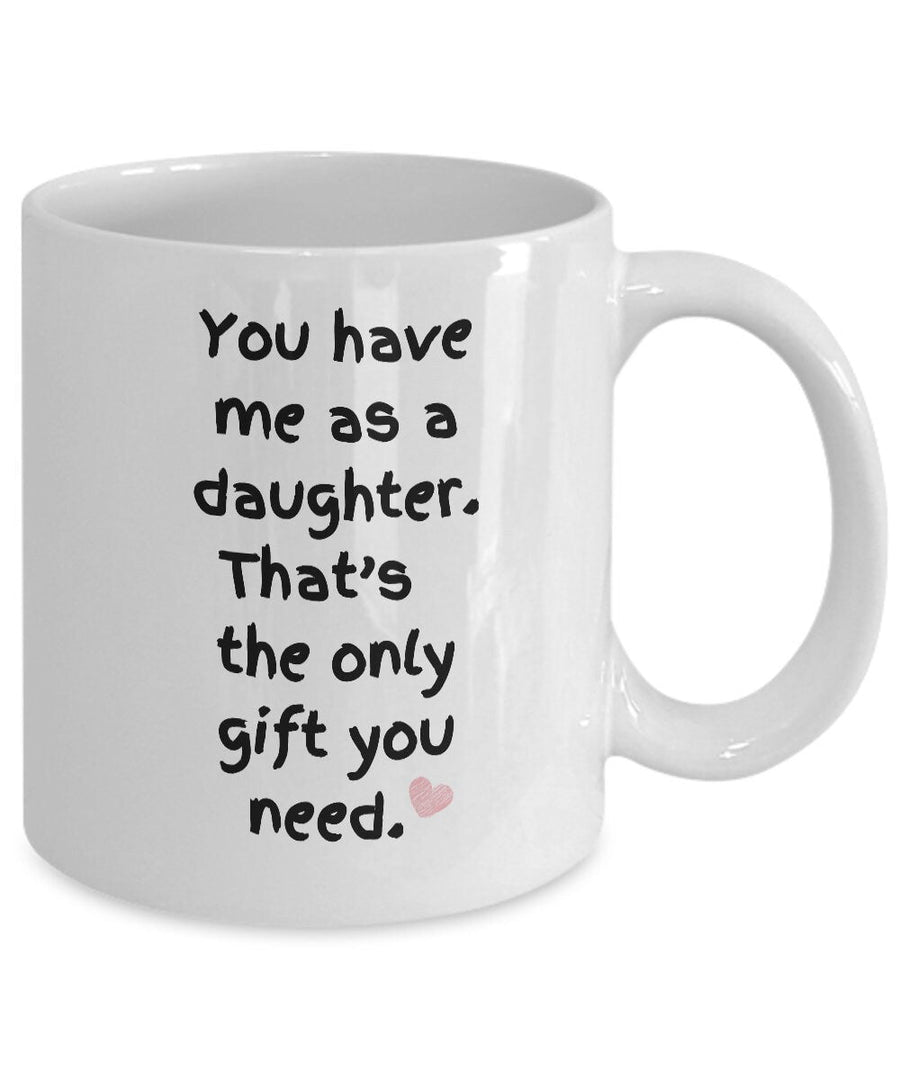 Funny gift from daughter for lucky mom gift for girl dad