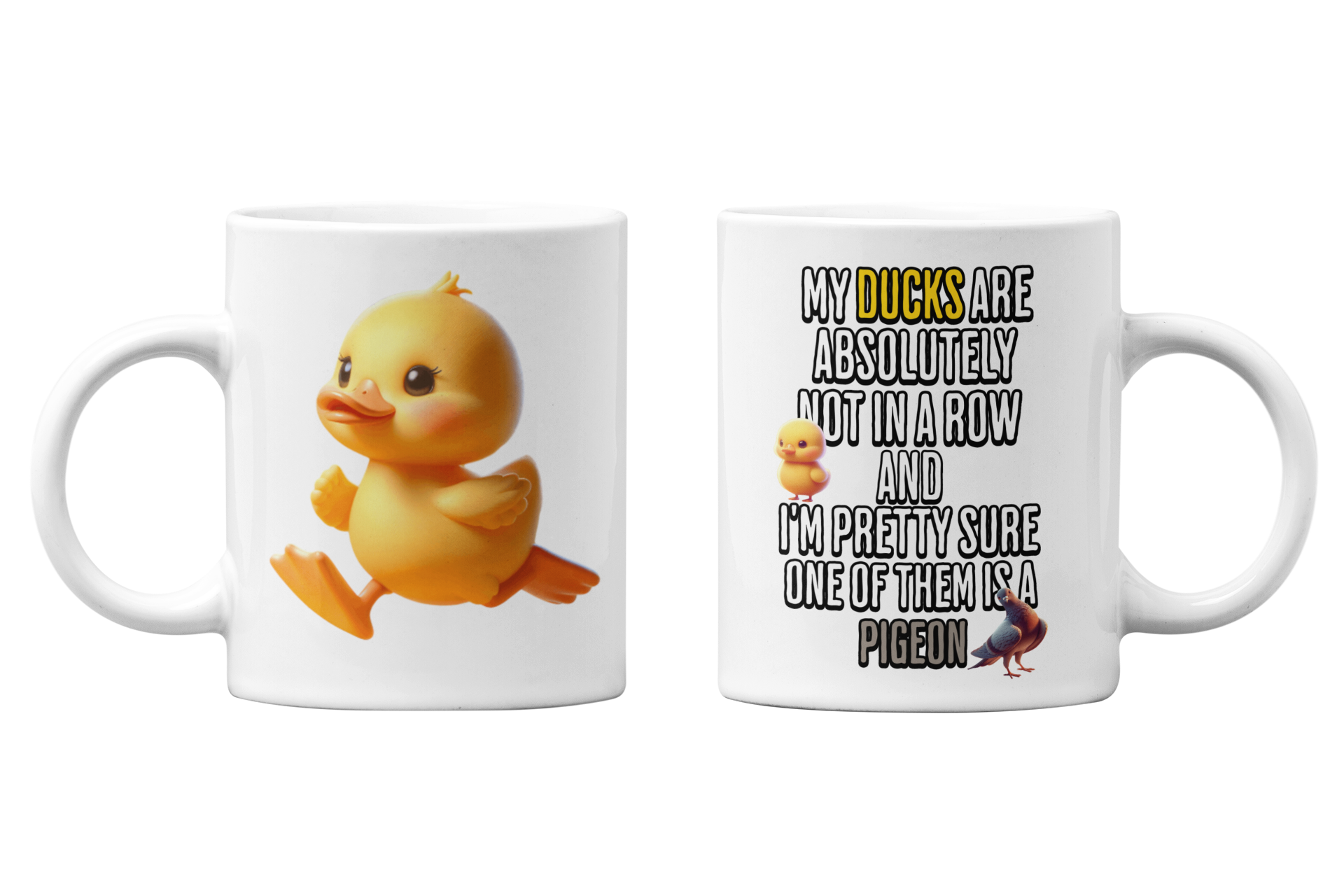 DUCKS IN ROW MUG