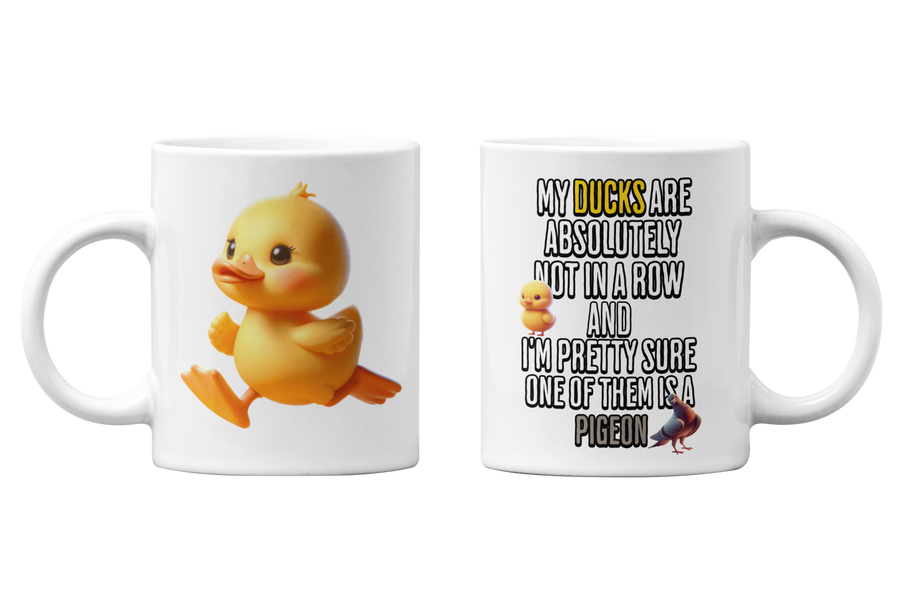 DUCKS IN ROW MUG