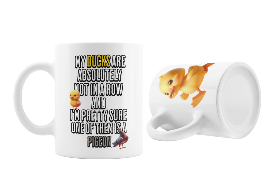 DUCKS IN ROW MUG