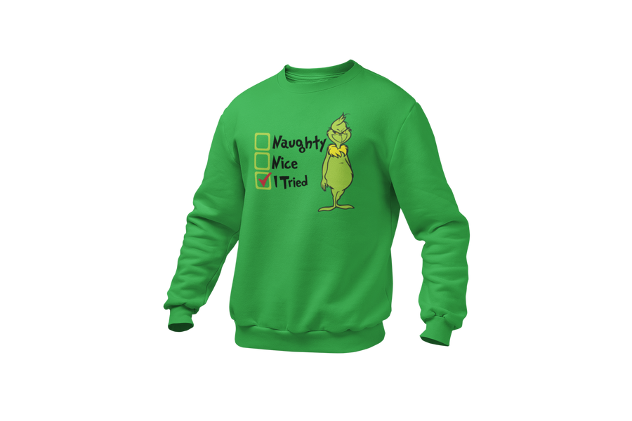 Naughty or Nice List Grinch Sweatshirt